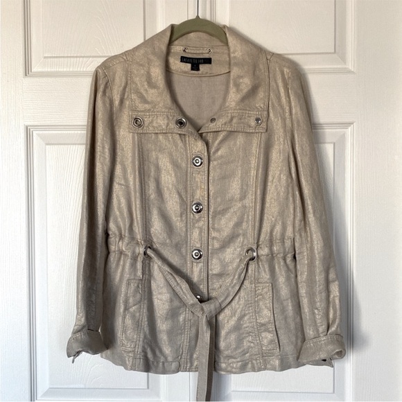 Lafayette 148 New York 100% Linen Light Jacket size 4 - Picture 1 of 14